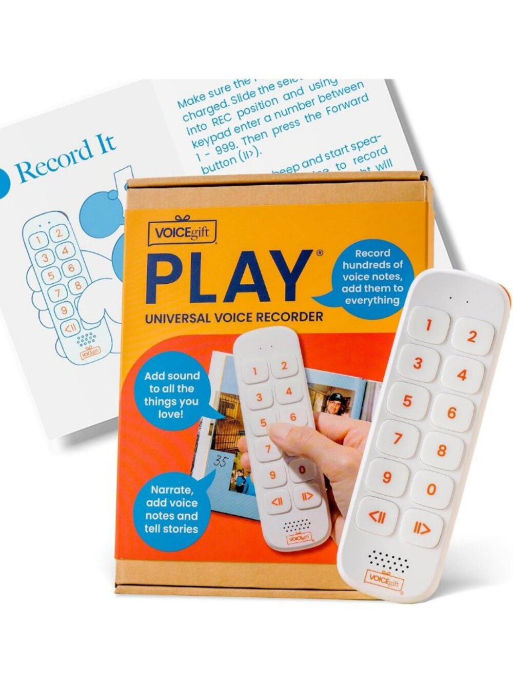 Portable 10-Hour Voice Recorder & Playback Tool - Screen-Free Story Player with